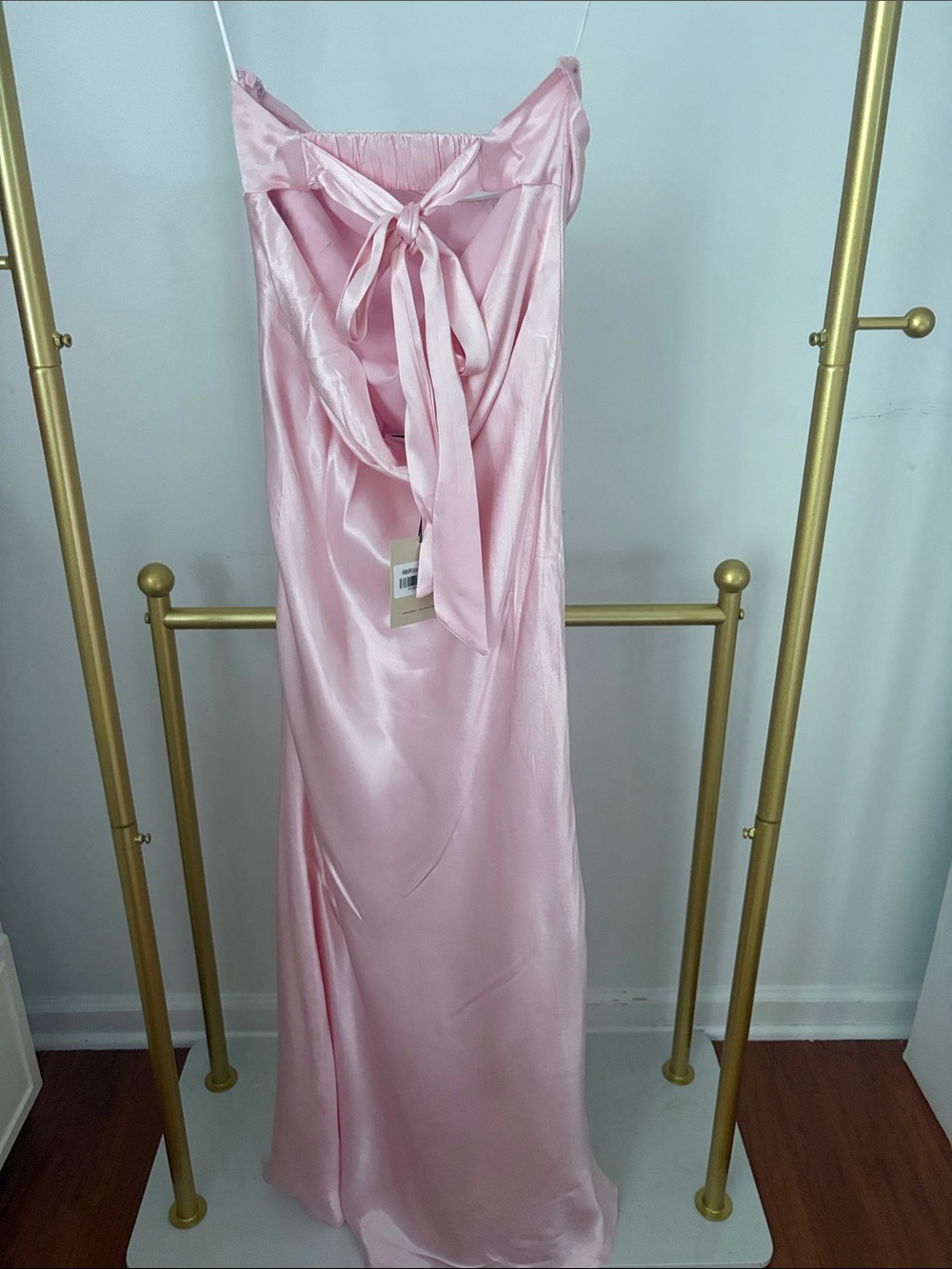 NEVER WORN Hello Molly The Felicity Strapless Satin Maxi Dress - Picture 3 of 4